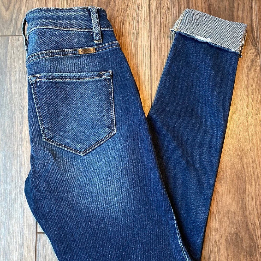 Kancan High Rise Folded Hem Skinny Style #KC8563D